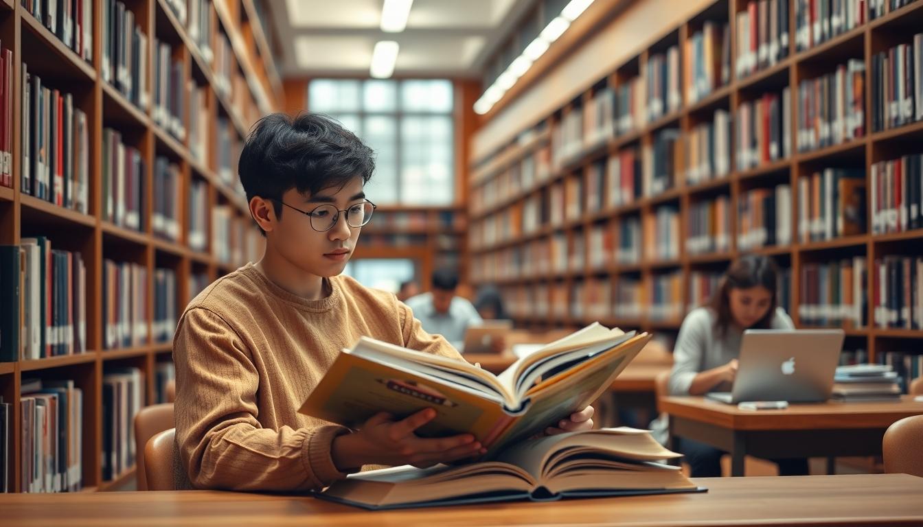 Student using online courses for flexible education