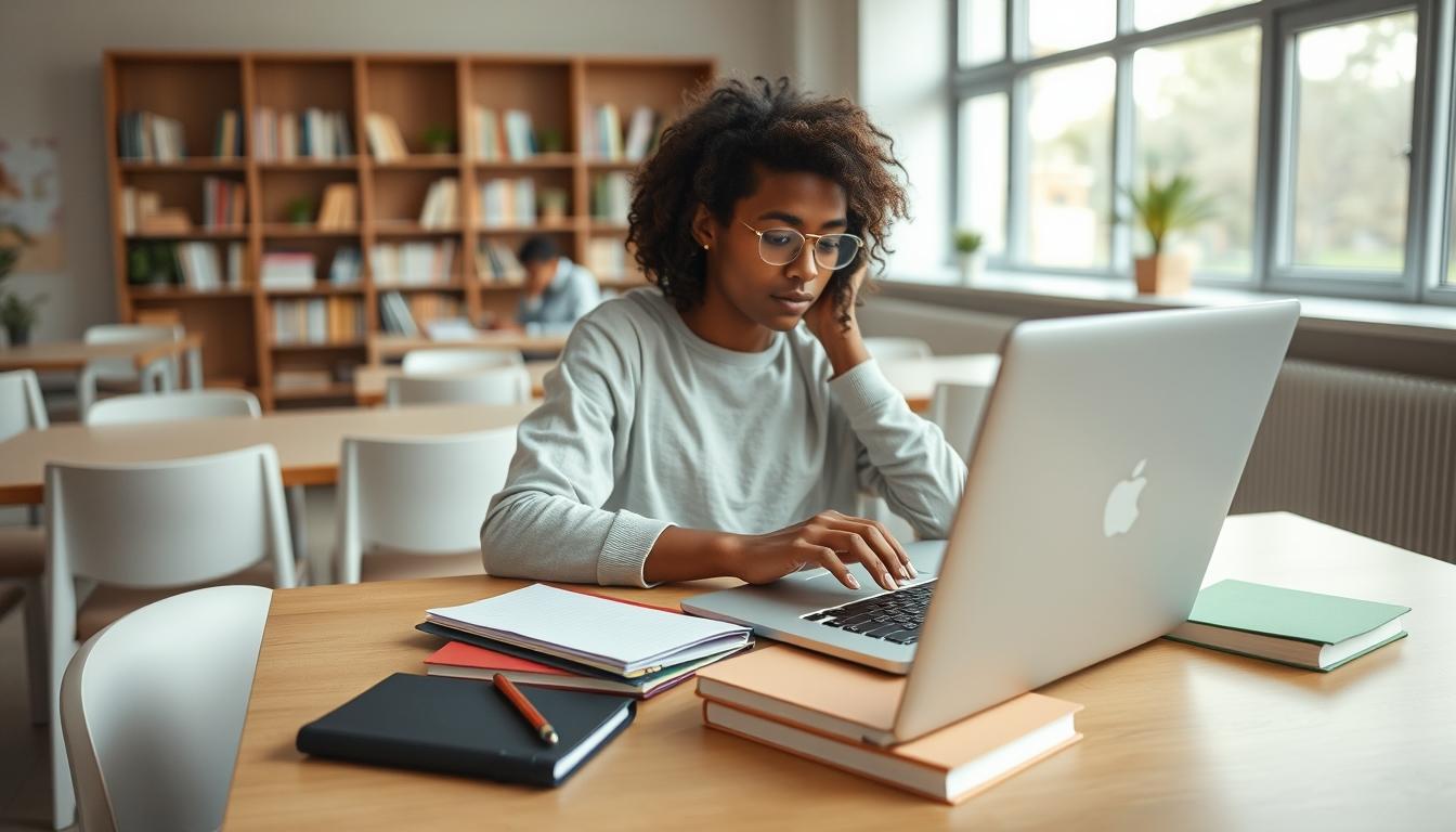 Students collaborating in study space